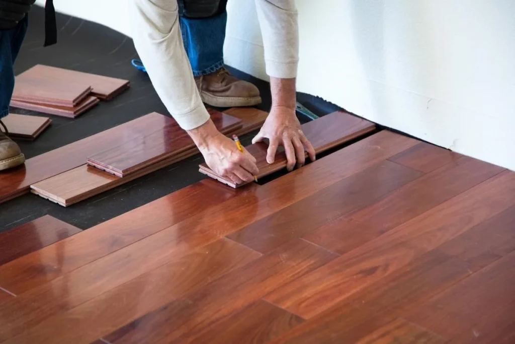 hardwood flooring install